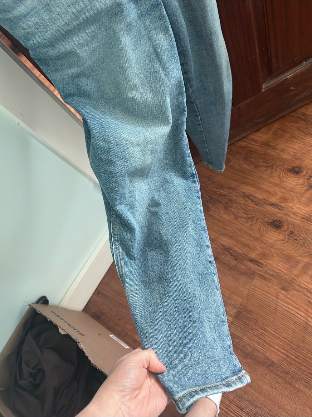 Old Navy Men's Blue Denim Relaxed Overalls - Picture 2 of 6